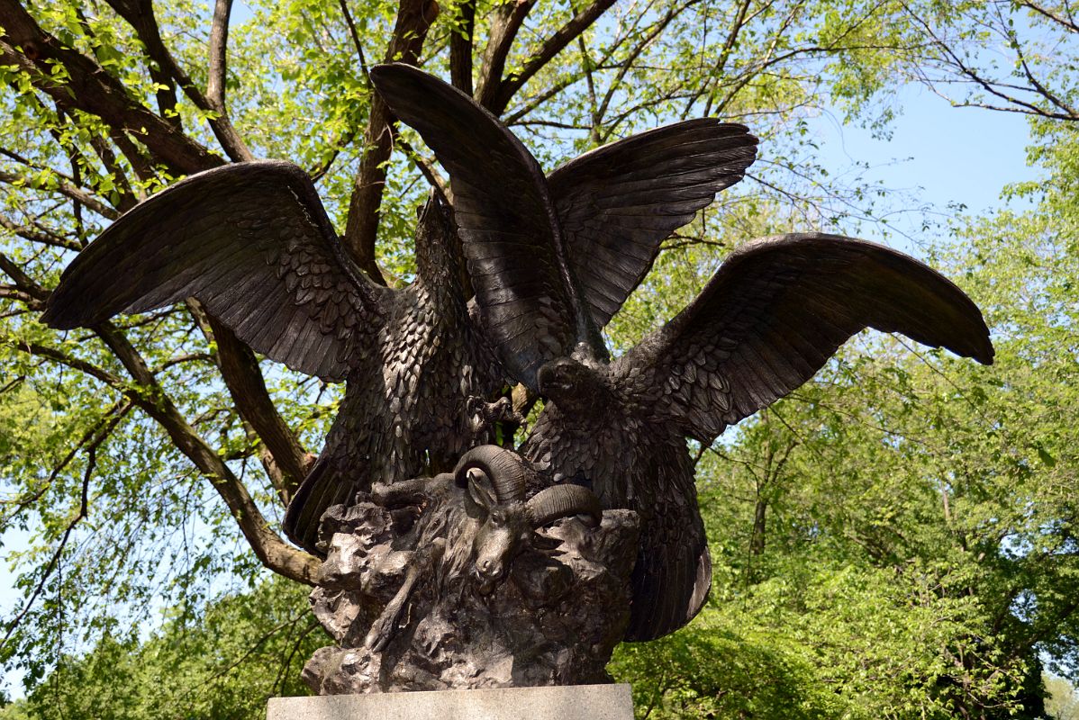 14 Eagles And Prey Bronze Sculpture By Christopher Fratin At West Side Of The Mall In Central Park Midpark 69 St